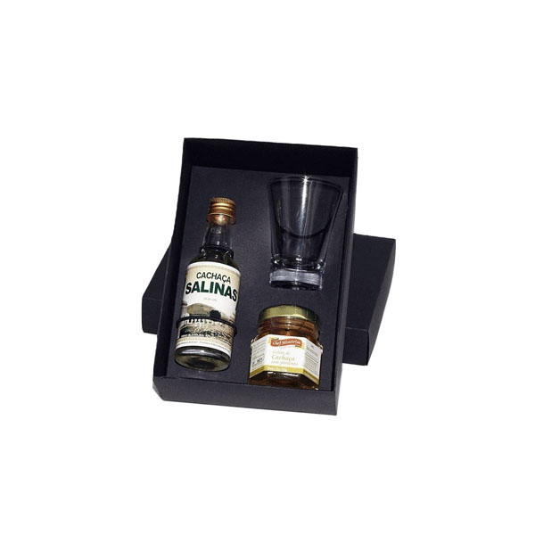 Kit Cachaça vai Brasil Personalizado