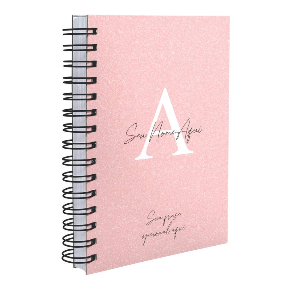 Agenda rosa personalizada