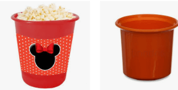 Balde de Pipoca Vermelho para Personalizar