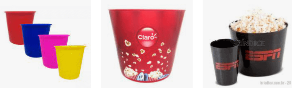 Baldinho de Pipoca para Brindes