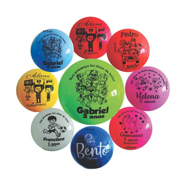 Bola de Vinil Colorida Personalizada