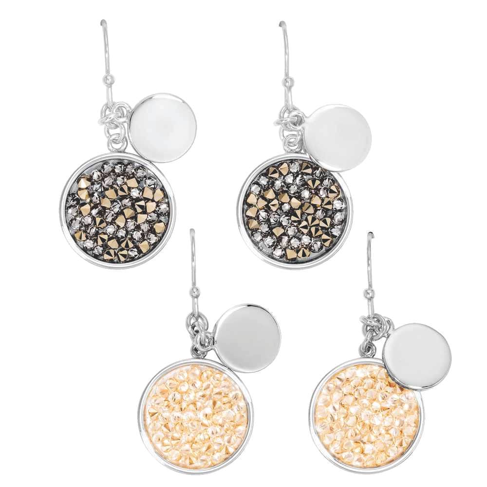 Brincos Swarovski Crystal Fine Rocks