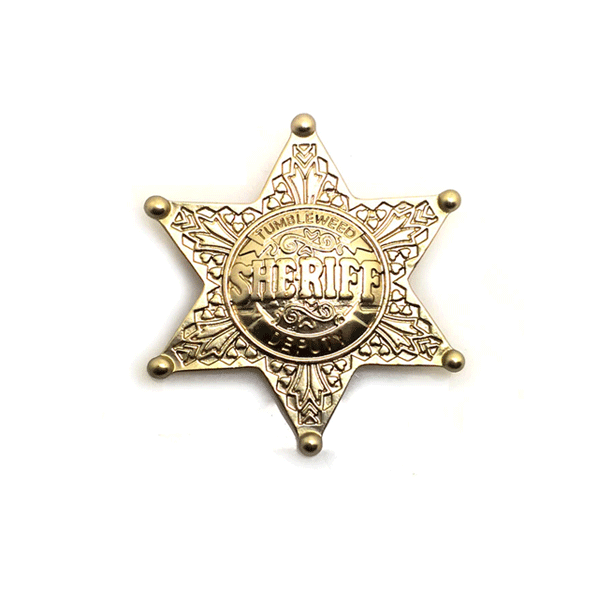Broche Estrela Xerife Personalizado