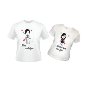 Camisetas personalizadas para casal