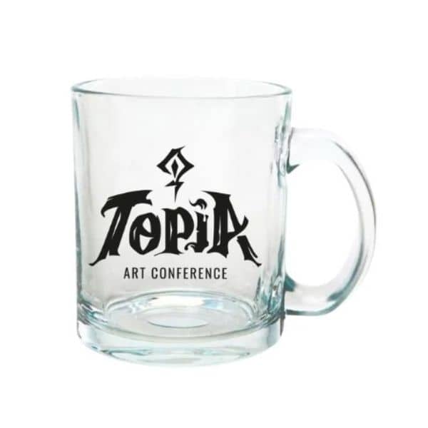 Caneca de vidro personalizada