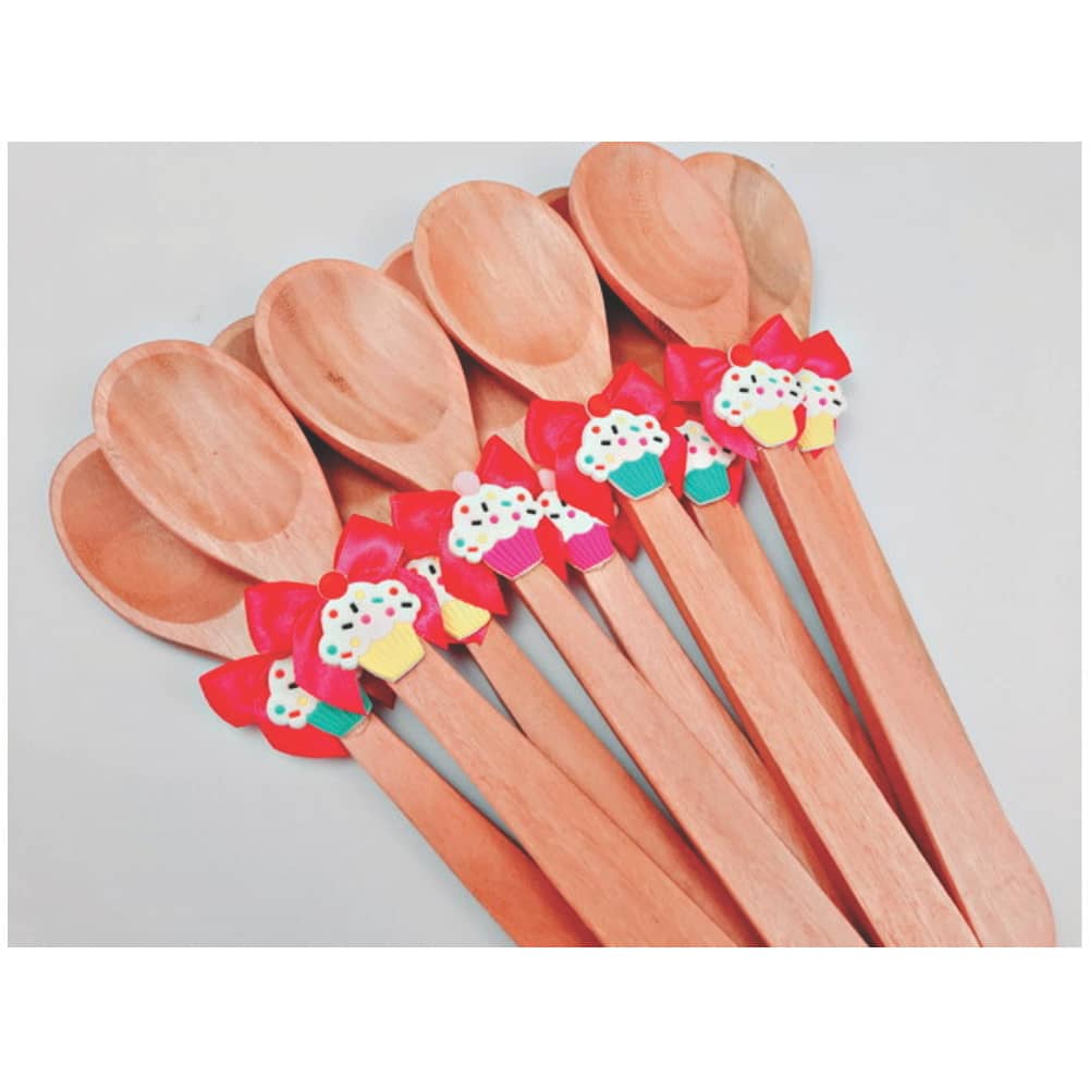Colher de pau Lembrancinha CupCake Chá de Panela