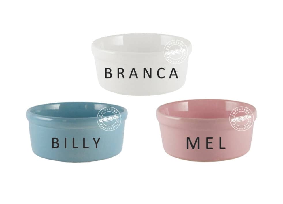 Comedouro Pet de Cerâmica Personalizado para Food 500 ml