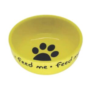 Comedouro pet de cerâmica personalizado com nome 200 ml