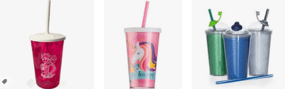 Copo com tampa e canudo personalizado