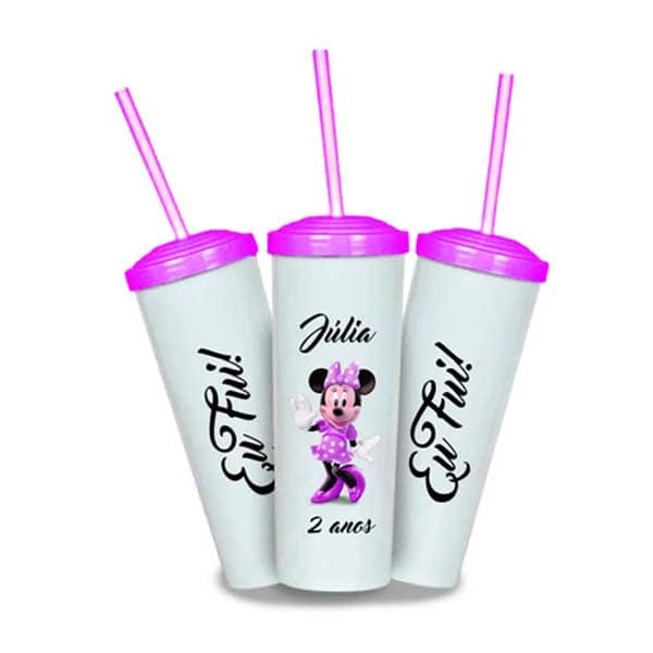 Copos Long Drink com Canudo Personalizados