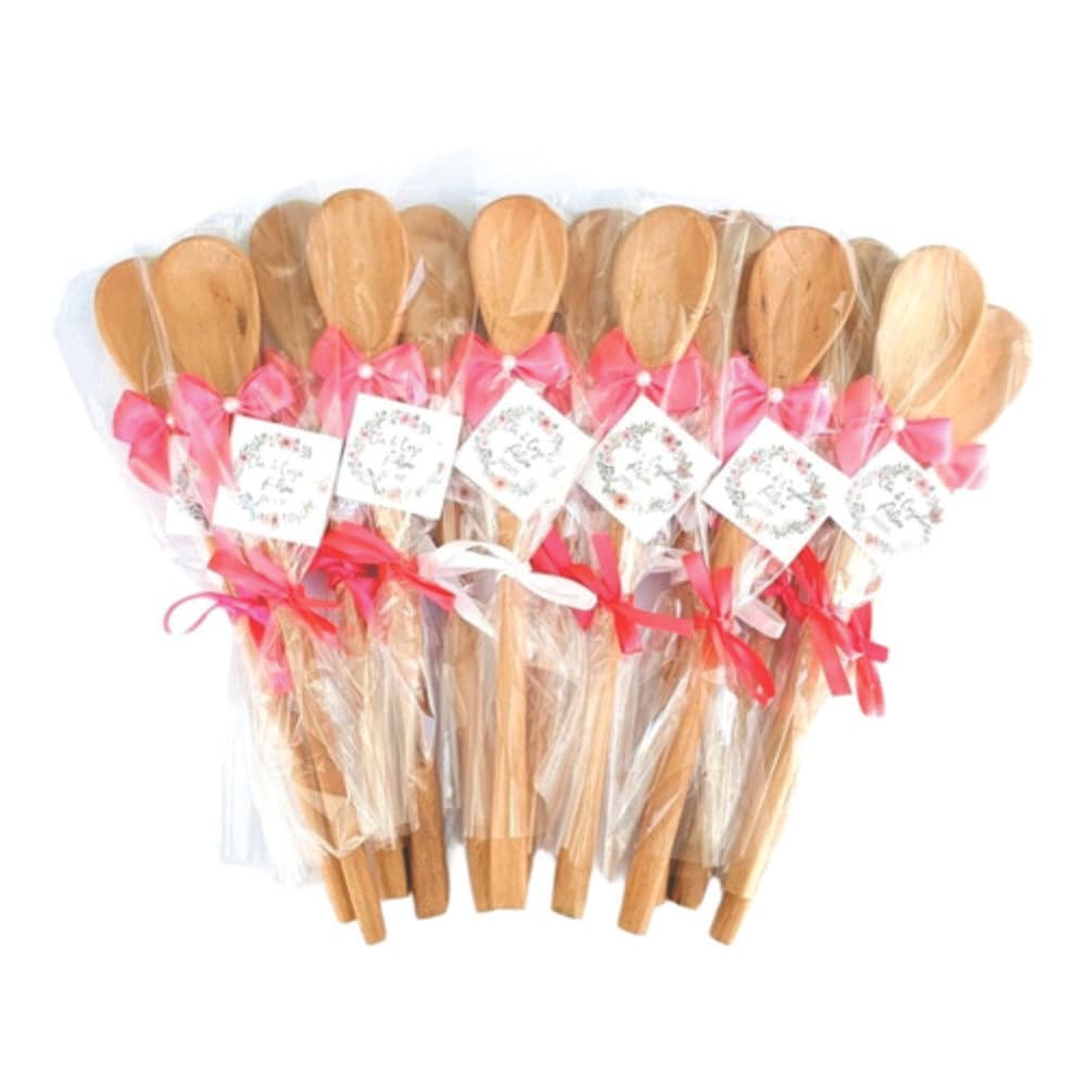 Lembrancinha Chá Drive Colher de Pau Personalizada