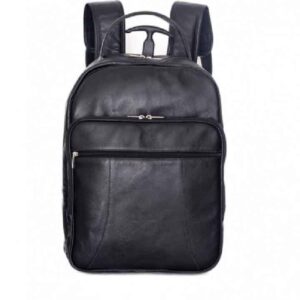 Mochila De Couro Personalizada Preta