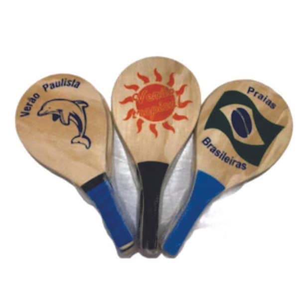 Raquete de frescobol personalizada