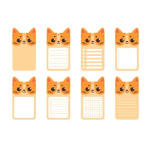 Stiky Memo Pad Retangular Gatinhos