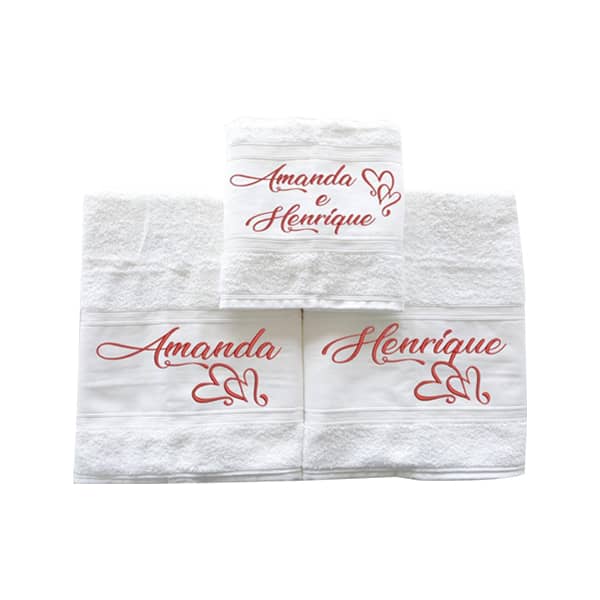 Toalhas de Banho Personalizadas para Casal