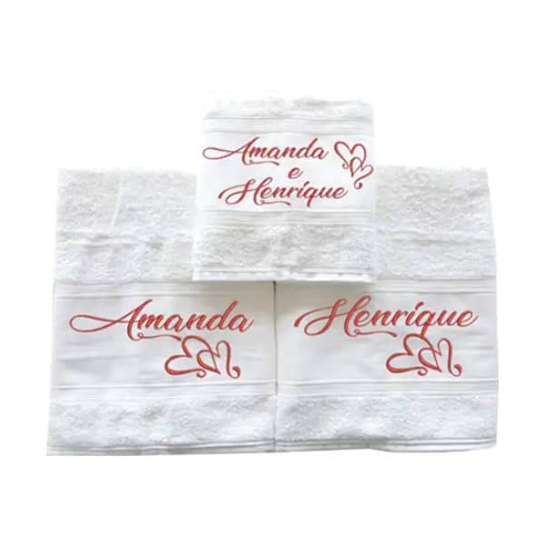 Toalhas de Banho Personalizadas para Casal