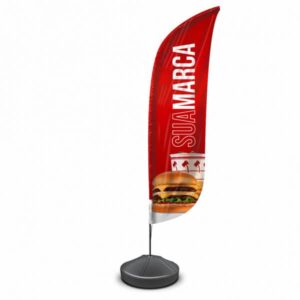 Wind Banner Personalizado Base com Bag de Areia