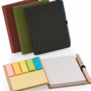 Bloco ecológico de anotações com post it