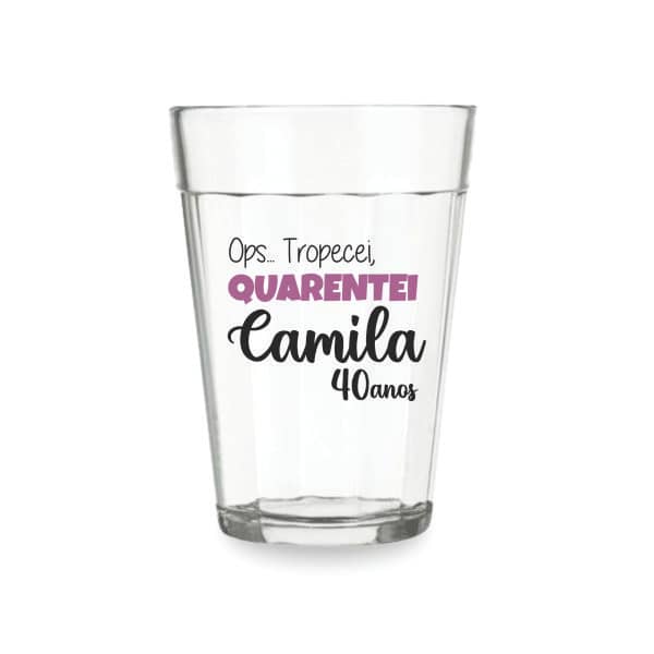 Copos de Vidro Personalizados Aniversário