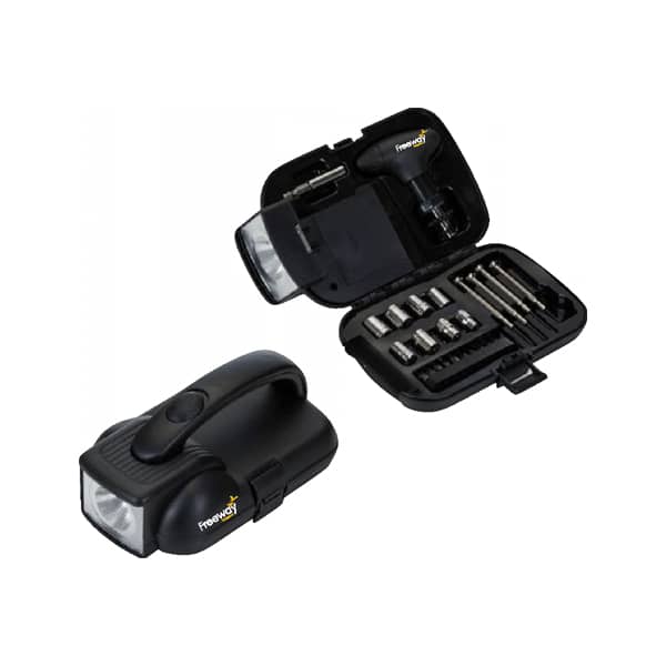 Jogo de ferramentas com lanterna