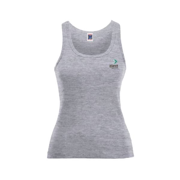 Regata Feminina Personalizada Poliéster Branca