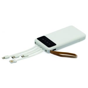 Power Bank 10.000mAh com Lanterna e Multissaídas